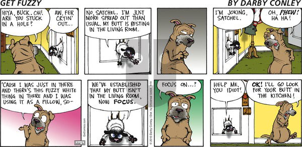 Get Fuzzy - Sunday August 30, 2015 Comic Strip