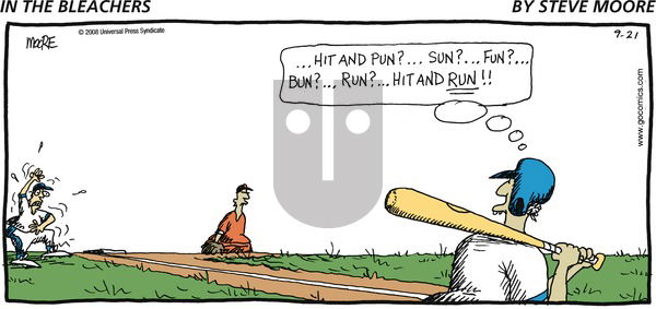 In the Bleachers on Sunday September 21, 2008 Comic Strip