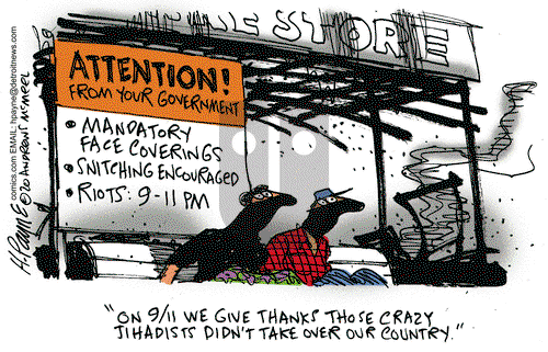 Henry Payne on Saturday September 12, 2020 Comic Strip