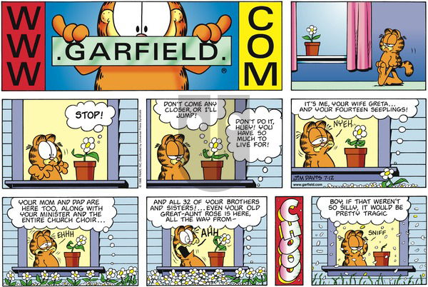 Garfield on Sunday July 12, 1998 Comic Strip