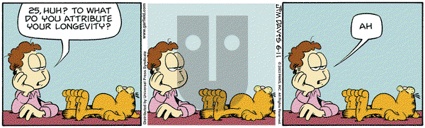 Garfield on Wednesday June 11, 2003 Comic Strip