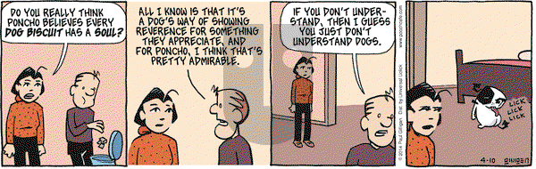 Pooch Cafe on Thursday April 10, 2014 Comic Strip