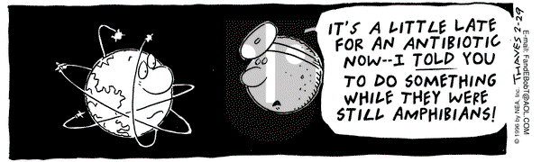 Frank and Ernest - Thursday February 29, 1996 Comic Strip