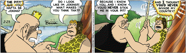 Alley Oop on Tuesday February 23, 2016 Comic Strip