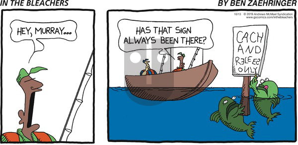 In the Bleachers on Sunday October 13, 2019 Comic Strip