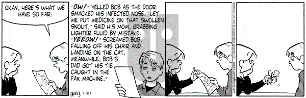 Luann on Tuesday January 21, 2003 Comic Strip