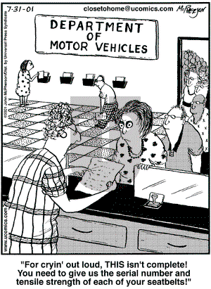 Close to Home on Tuesday July 31, 2001 Comic Strip