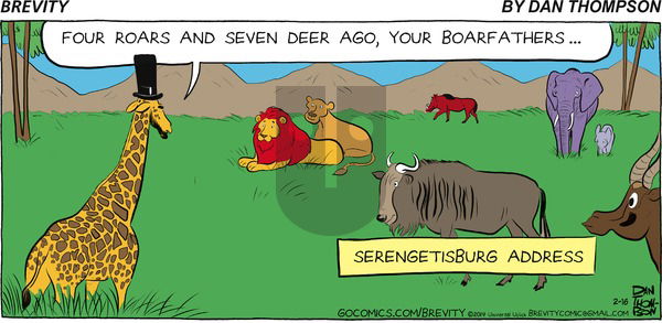 Brevity on Sunday February 16, 2014 Comic Strip
