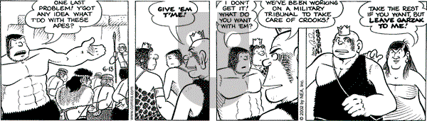 Alley Oop on Thursday June 13, 2002 Comic Strip
