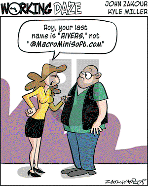 Working Daze on Tuesday August 17, 2004 Comic Strip