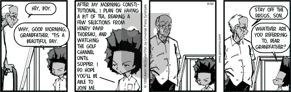 The Boondocks on Wednesday April 2, 2014 Comic Strip