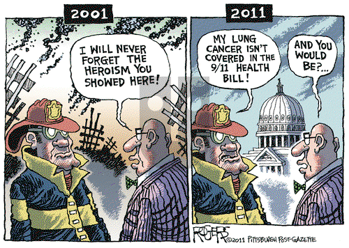 Rob Rogers on Sunday September 11, 2011 Comic Strip
