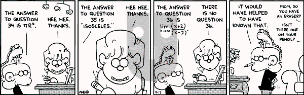 FoxTrot on Thursday September 13, 2001 Comic Strip