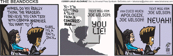 La Cucaracha on Tuesday September 29, 2009 Comic Strip