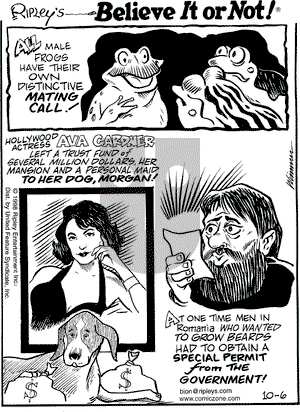 Ripley's Believe It or Not on Tuesday October 6, 1998 Comic Strip