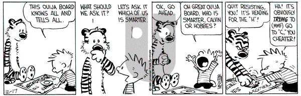 Calvin and Hobbes on Wednesday December 17, 1986 Comic Strip