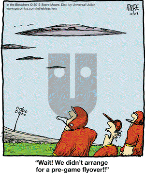 In the Bleachers on Monday October 28, 2013 Comic Strip