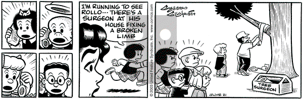 Nancy on Saturday June 21, 2003 Comic Strip