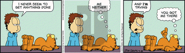 Garfield on Monday April 18, 2016 Comic Strip