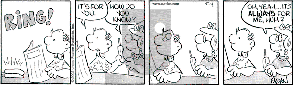 Drabble on Saturday May 4, 2002 Comic Strip