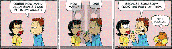 Garfield on Friday August 18, 2017 Comic Strip