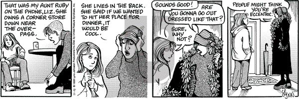 For Better or For Worse on Thursday November 11, 1999 Comic Strip