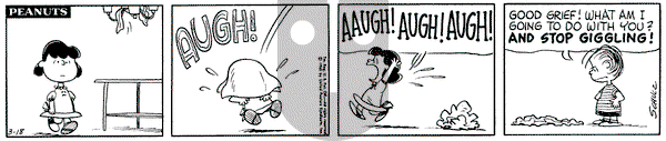 Peanuts on Thursday March 18, 1965 Comic Strip