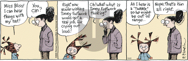 Cul de Sac on Tuesday December 2, 2014 Comic Strip