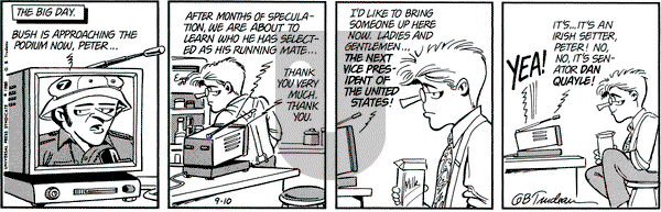 Doonesbury on Saturday September 10, 1988 Comic Strip