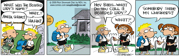 Soup to Nutz - Old on Wednesday March 25, 2009 Comic Strip