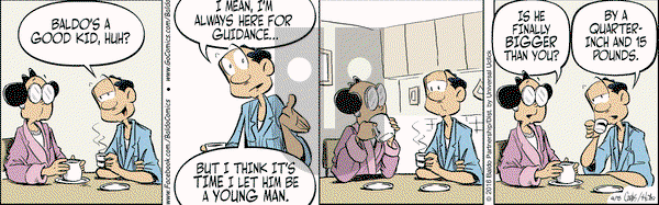 Baldo on Friday April 15, 2016 Comic Strip