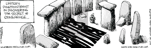 Non Sequitur on Wednesday April 4, 2001 Comic Strip