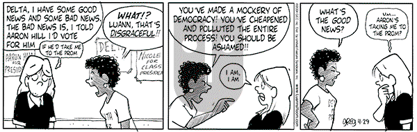 Luann on Thursday April 29, 2004 Comic Strip