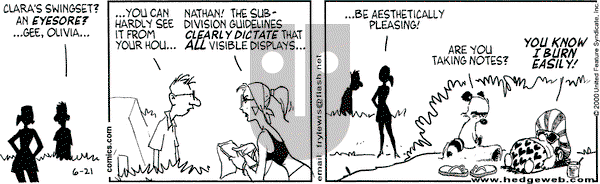 Over the Hedge on Wednesday June 21, 2000 Comic Strip