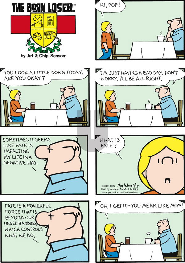The Born Loser on Sunday June 25, 2023 Comic Strip