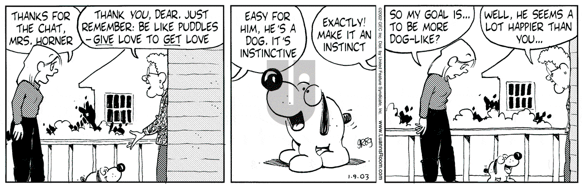Luann - Thursday January 9, 2003 Comic Strip