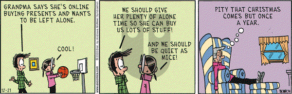 Grand Avenue on Monday December 21, 2020 Comic Strip