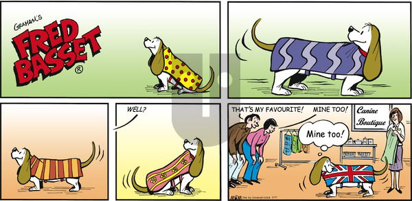 Fred Basset on Sunday February 17, 2013 Comic Strip