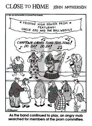 Close to Home on Friday April 22, 1994 Comic Strip