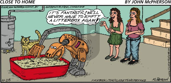 Close to Home on Sunday November 25, 2018 Comic Strip