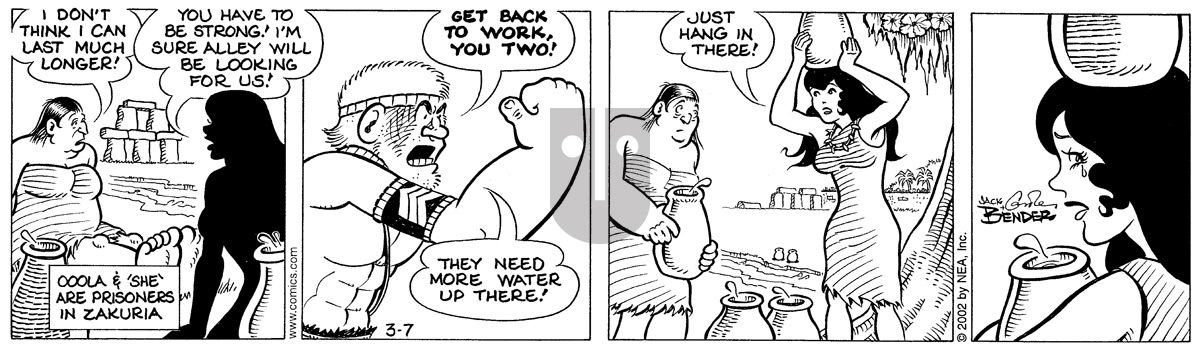 Alley Oop - Thursday March 7, 2002 Comic Strip