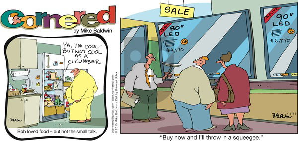 Cornered on Sunday January 11, 2015 Comic Strip