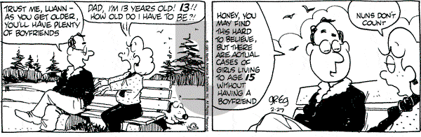 Luann - Wednesday February 27, 1991 Comic Strip