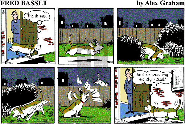 Fred Basset on Sunday November 10, 2002 Comic Strip