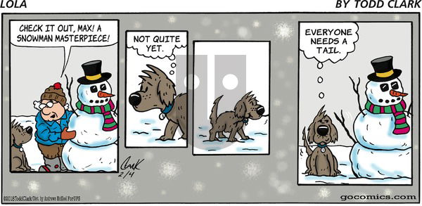 Lola on Sunday February 4, 2018 Comic Strip