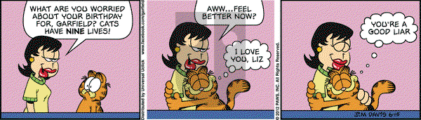Garfield on Friday June 15, 2012 Comic Strip