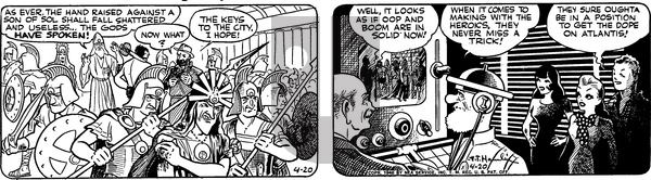 Alley Oop on Saturday April 20, 1946 Comic Strip