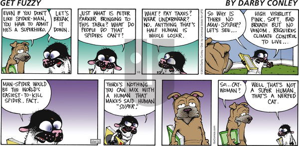 Get Fuzzy on Sunday January 5, 2014 Comic Strip