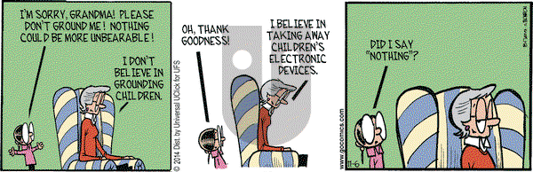 Grand Avenue on Thursday November 6, 2014 Comic Strip