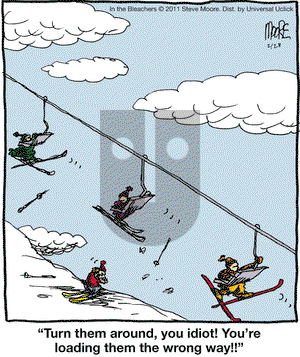In the Bleachers on Monday February 28, 2011 Comic Strip